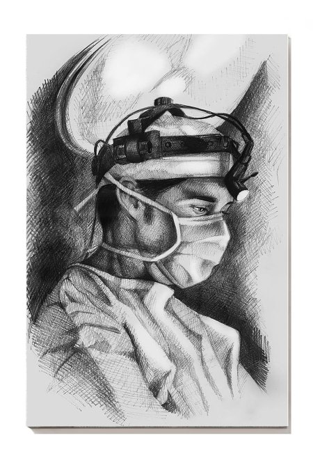 Врач рисунок карандашом