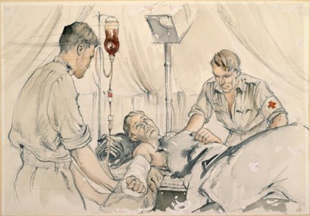 Военный госпиталь рисунок