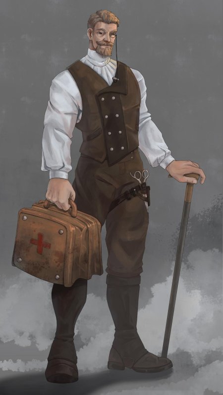 Русский врач концепт art