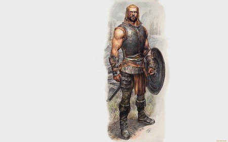 Воин с щитом