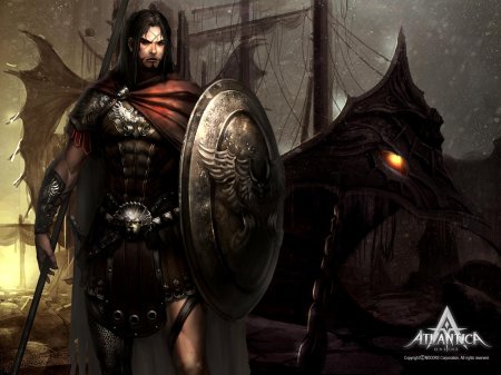 Воин с щитом