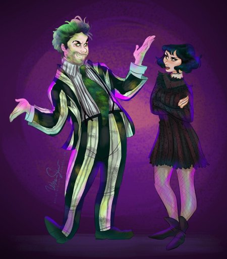 Битлджус и лидия арт мюзикл