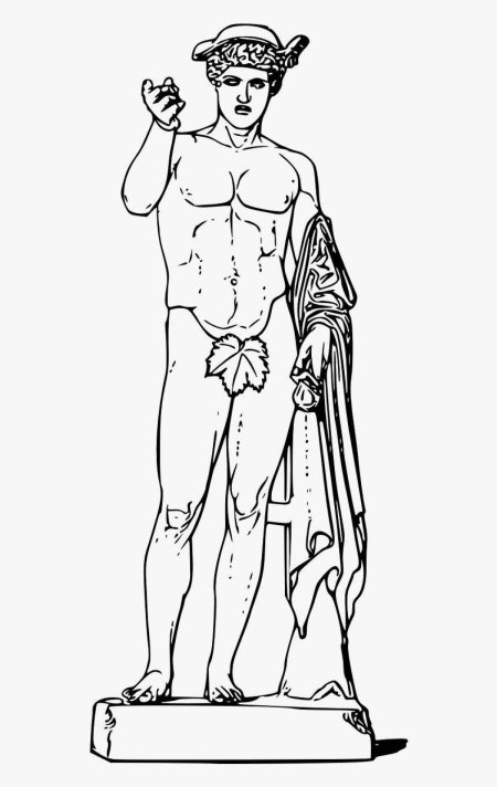 Древнегреческие статуи мужчин аполлон