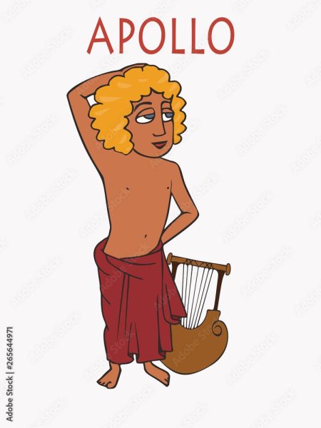 Древнегреческий бог аполлон рисунок