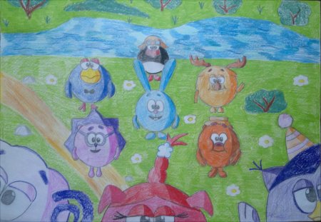 Рисунки смешарики