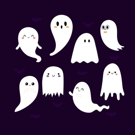 Cute halloween ghost