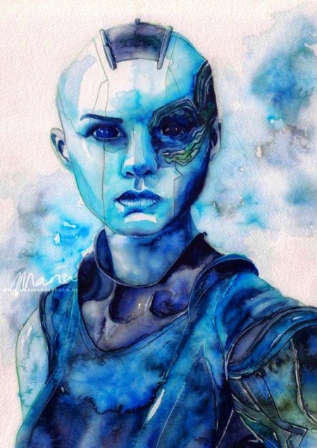 Небула марвел арт