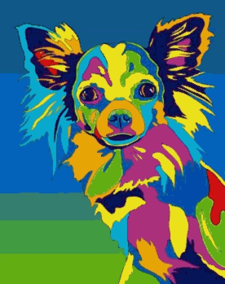 Собака в стиле поп арт
