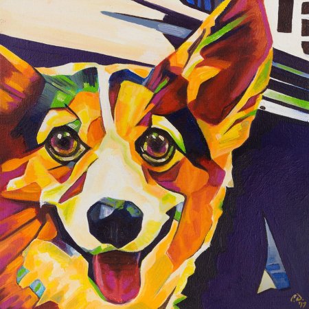 Корги поп арт