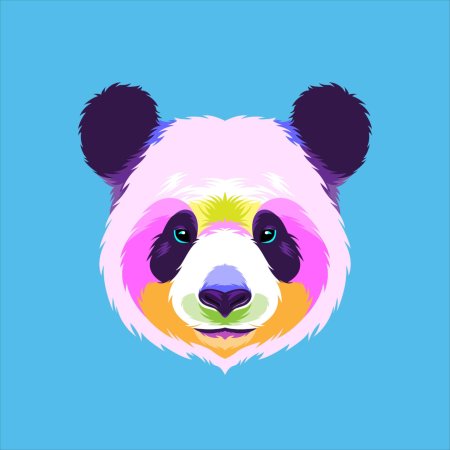 Панда поп арт