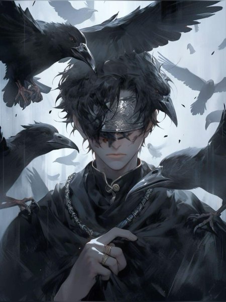 Аниме ворон