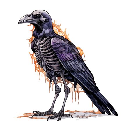 Ворона скелет