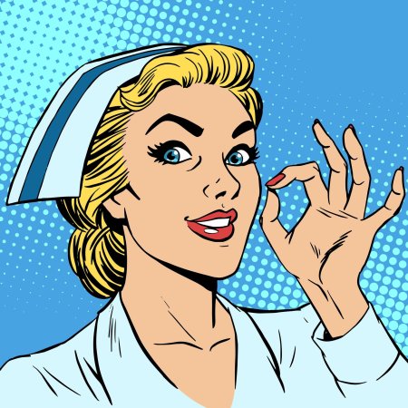 Медсестра поп арт