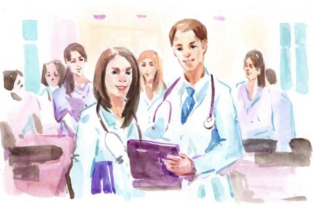 Врачи рисунки