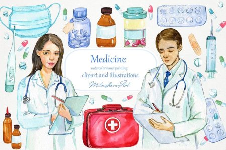 Медицина акварель