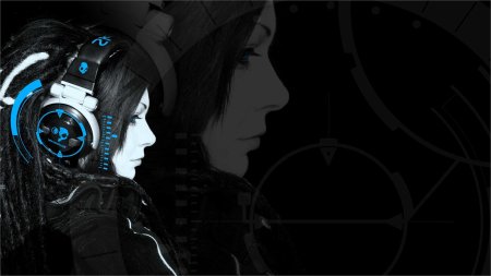 Девушка в наушниках