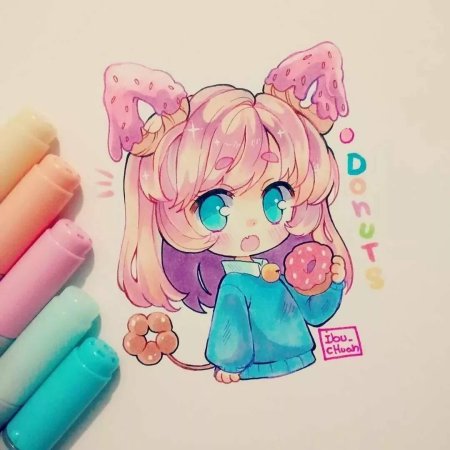 Милые рисунки каваи