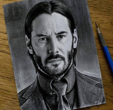 Киану ривз портрет