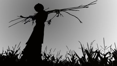 Силуэт пугала