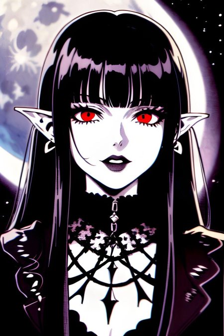 Аниме девушка вампир