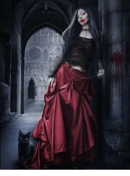 Готика вампирша