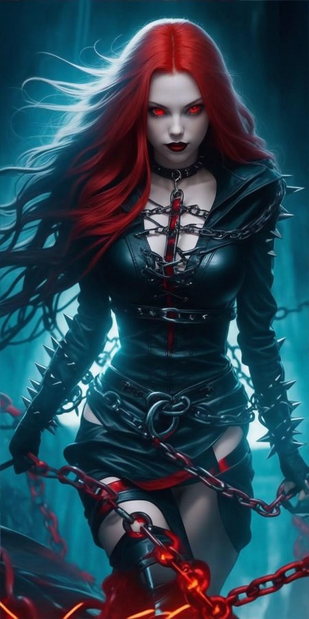 Красивая вампирша