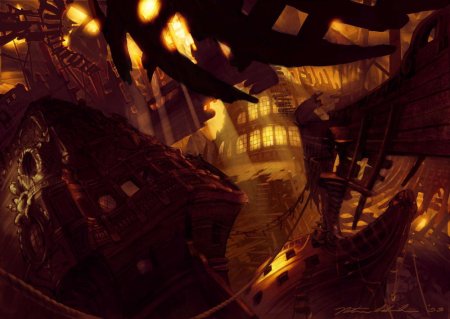 Бухта погибших кораблей пираты карибского моря арт