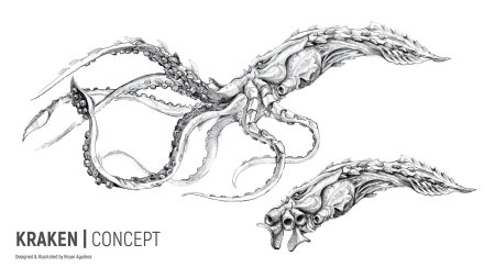 Рисунок кракена