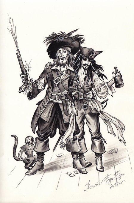 Гектор барбосса и джек воробей