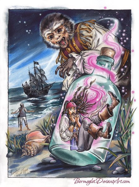 Пираты карибского моря мартышка джек