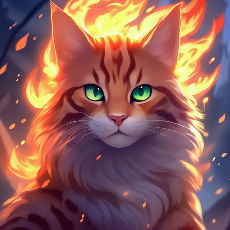 Коты воители огнезвёзд арт