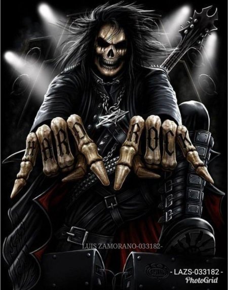 Скелет рокер