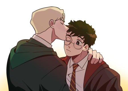 Гарри поттер и драко малфой арт