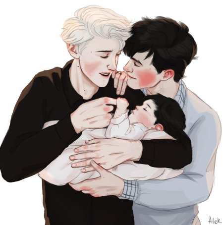 Малфой и гарри арт alek