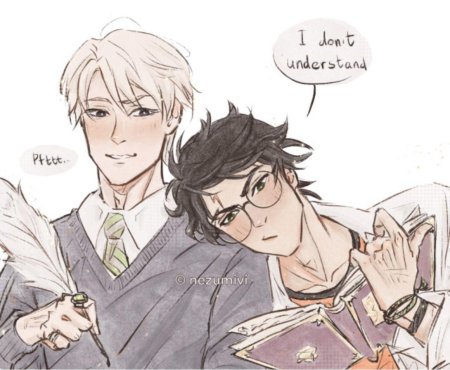 Гарри поттер и малфой шип