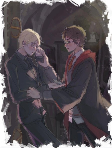 Драко малфой и гарри поттер аниме яой