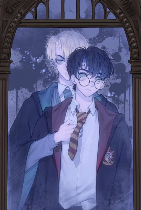 Гарри поттер и драко малфой аниме