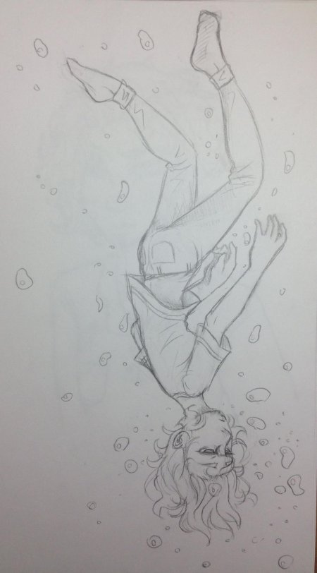 Тонущий человек для рисования