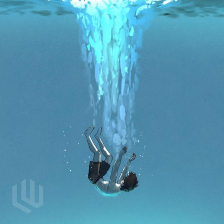 Falling underwater