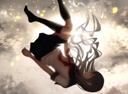 Падающая девушка