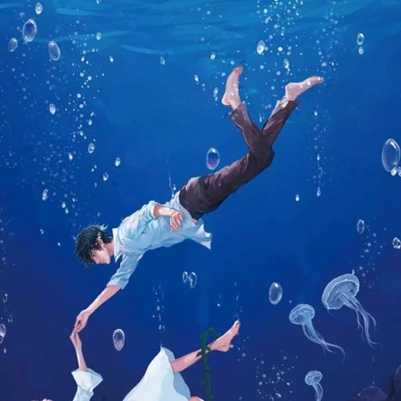 Парень и девушка под водой