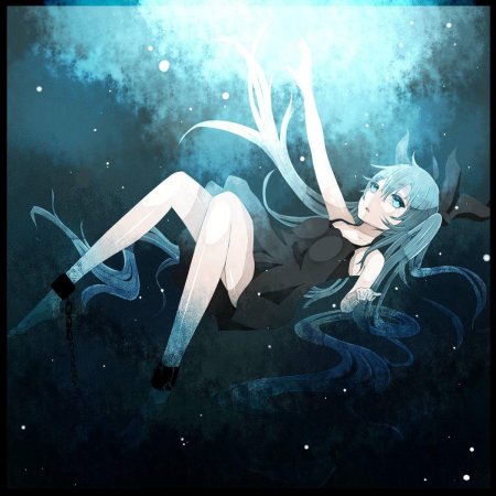 Аниме девушка тонет