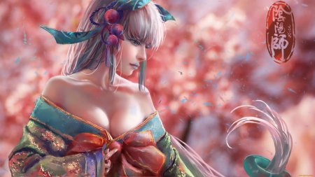 Девушка в кимоно