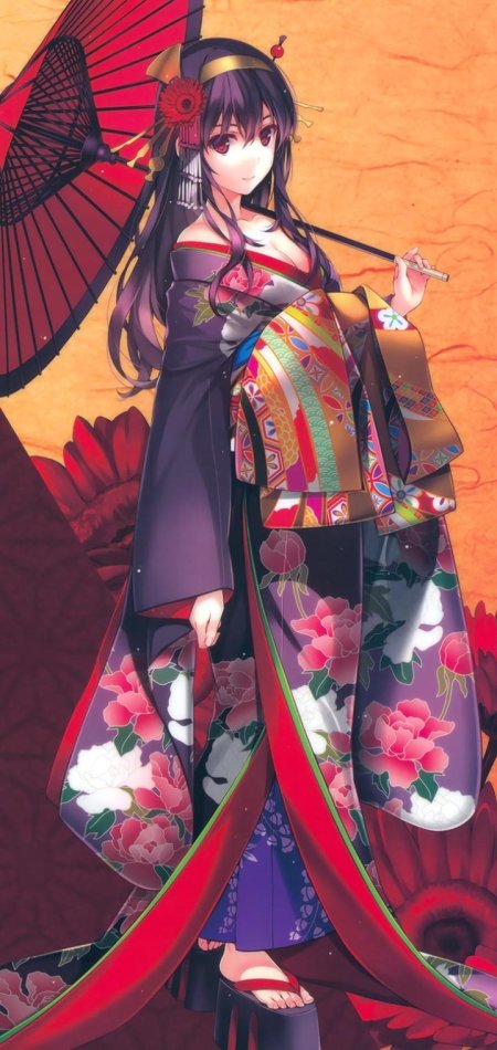 Кимоно аниме