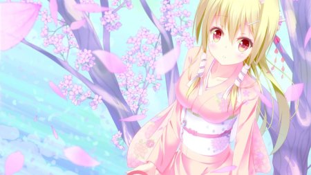 Лепестки сакуры аниме
