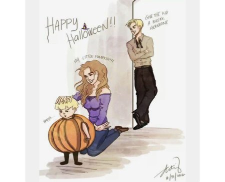 Гарри рон гарри поттер гермиона драко малфой арт