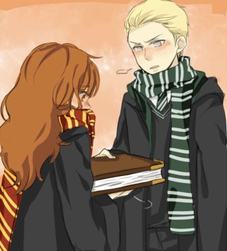 Гарри рон гарри поттер гермиона драко малфой арт