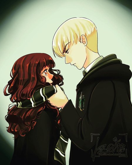 Гарри поттер драмиона поцелуй