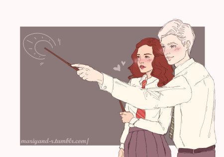 Гермиона и драко арты