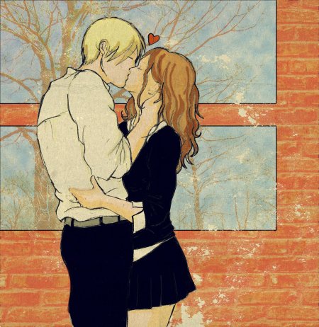 Драко малфой и гермиона грейнджер поцелуй